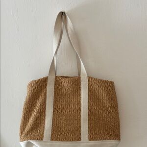 Show Me Your MuMu Tan and Cream Tote Bag